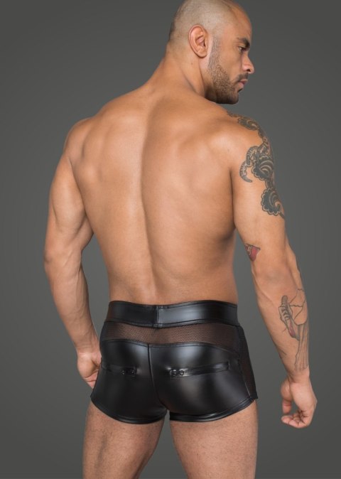 H058 Shorts made of powerwetlook and 3D net M