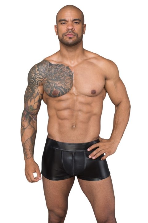 H058 Shorts made of powerwetlook and 3D net S