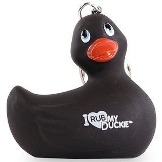 I Rub My Duckie Keychain Black