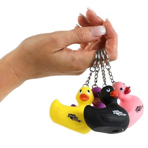 I Rub My Duckie Keychain Black