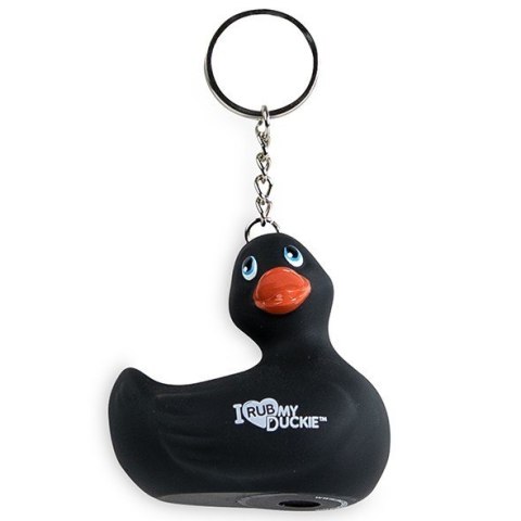 I Rub My Duckie Keychain Black