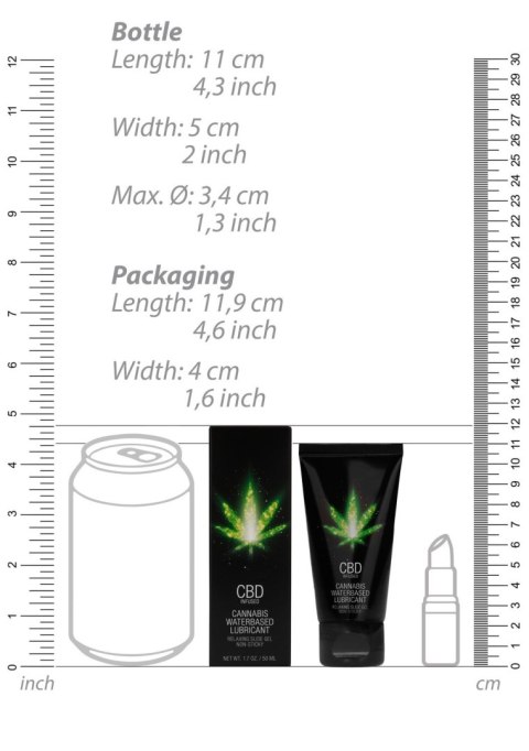 Shots CBD Cannabis Waterbased Lubricant 50 ml