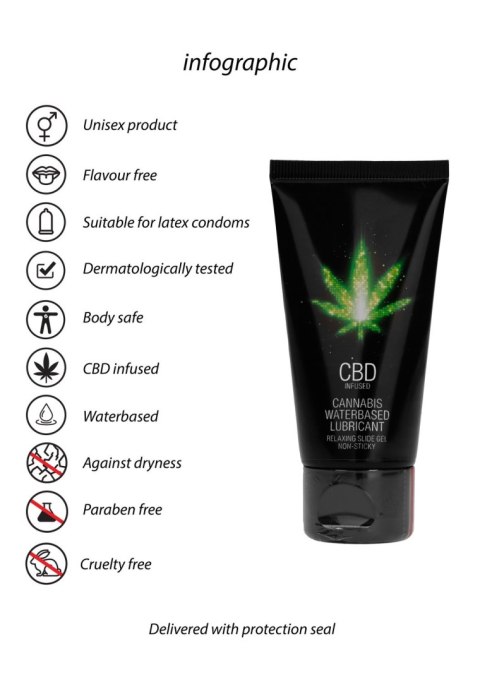 Shots CBD Cannabis Waterbased Lubricant 50 ml