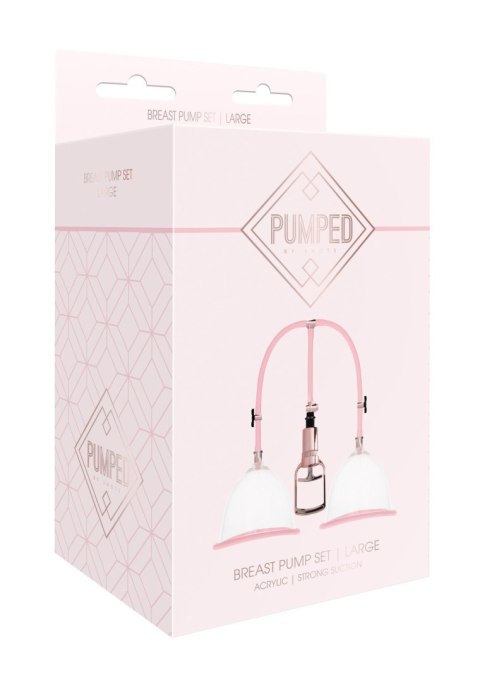 Shots Pumped Breast Pump Set Large Rose Gold