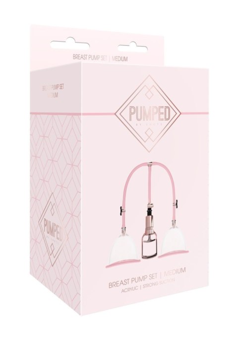 Shots Pumped Breast Pump Set Medium Rose Gold