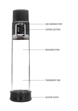 Shots Pumped Premium Rechargeable Automatic Pump Transparent