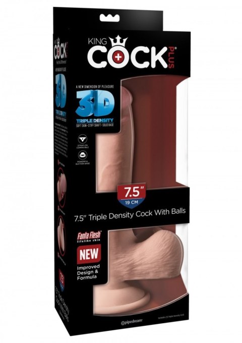 King Cock Plus 7,5" Triple Density Cock with Balls