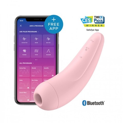 Satisfyer Curvy 2+ Pink with App incl. Bluetooth and App