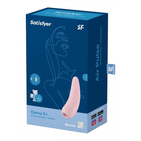 Satisfyer Curvy 2+ Pink with App incl. Bluetooth and App