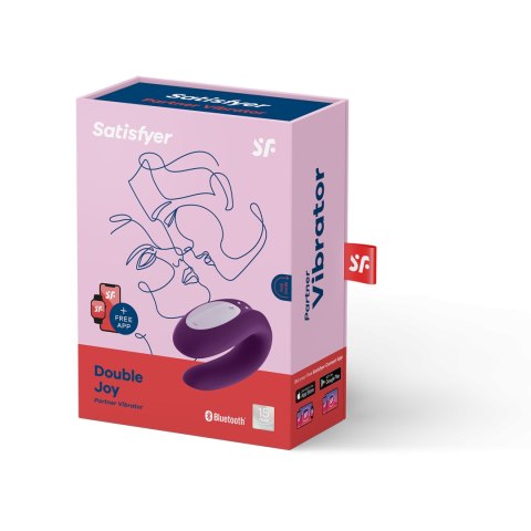 Satisfyer Double Joy Violet incl. Bluetooth and App