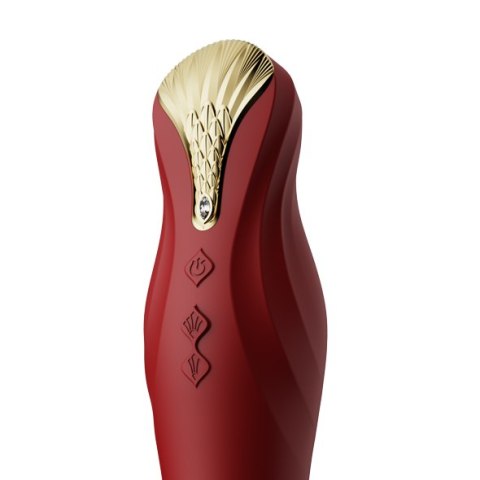 Zalo King Vibrating Thruster Wine Red